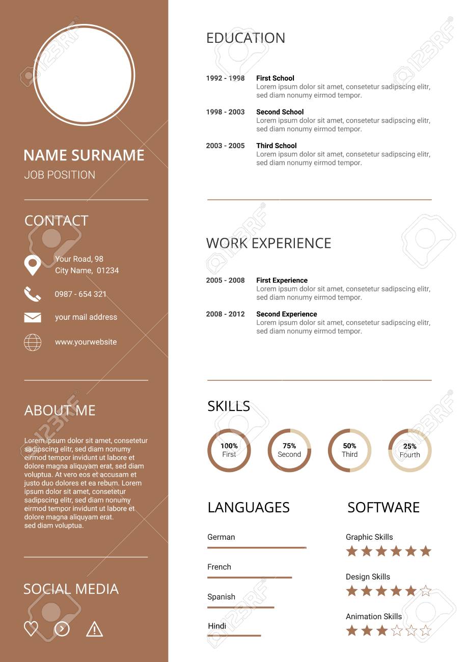 Detail Cv Background Template Nomer 20