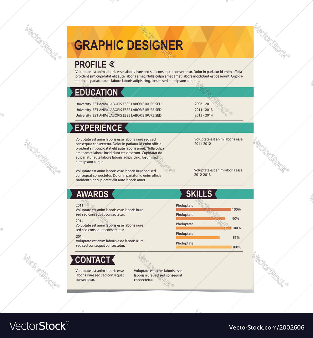 Detail Cv Background Template Nomer 27