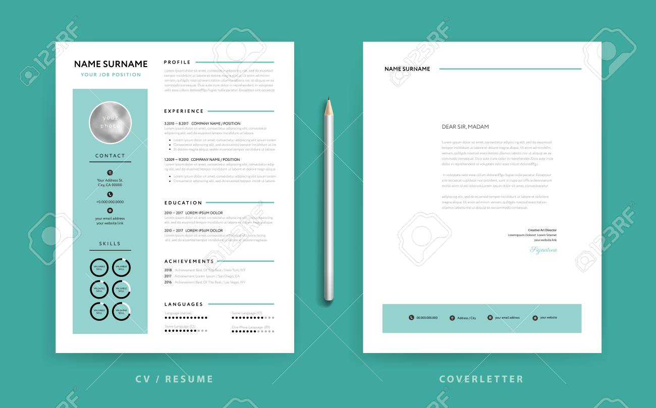 Detail Cv Background Template Nomer 48