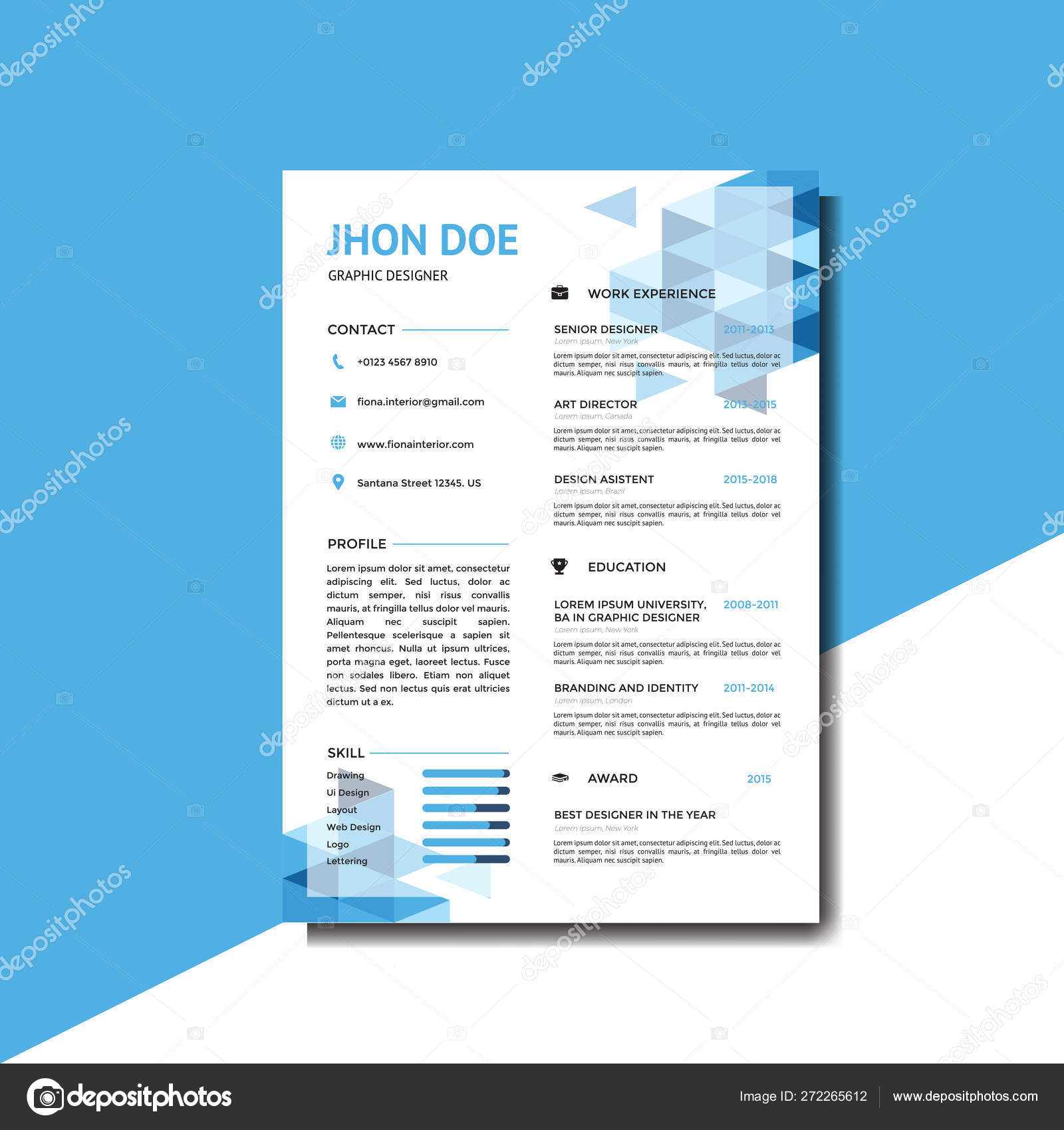 Detail Cv Background Template Nomer 52