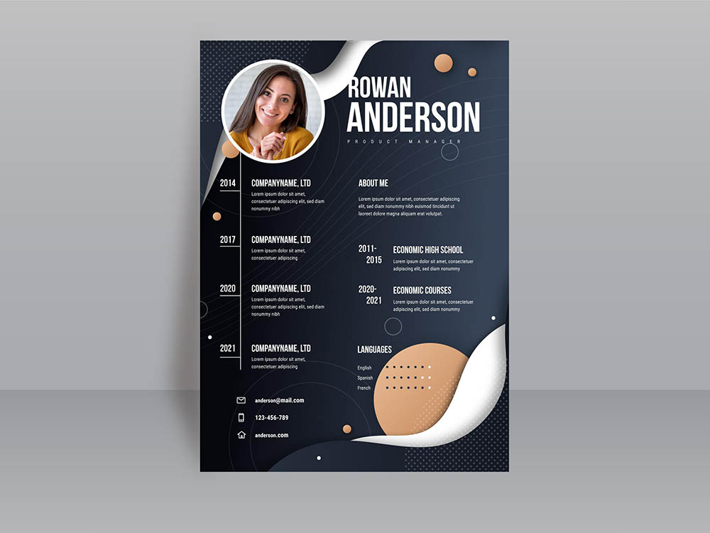 Detail Cv Background Template Nomer 8