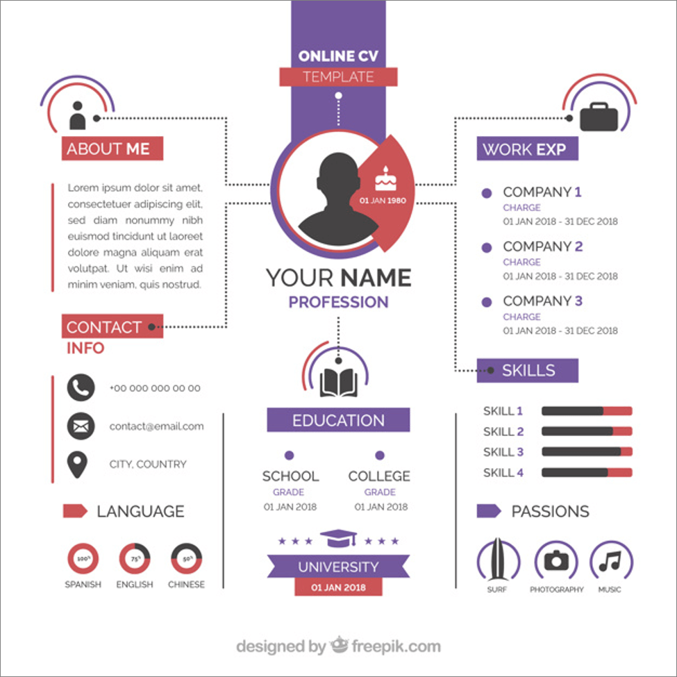 Detail Cv Design Png Nomer 42