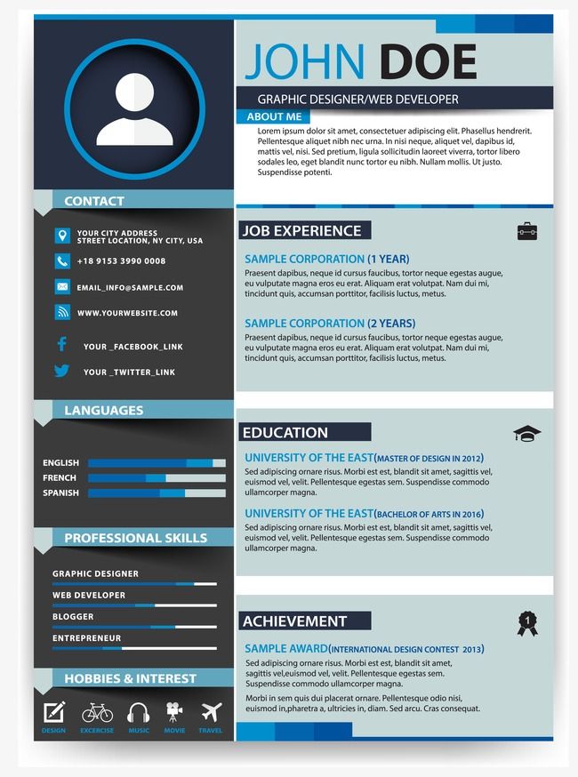 Detail Cv Design Png Nomer 9