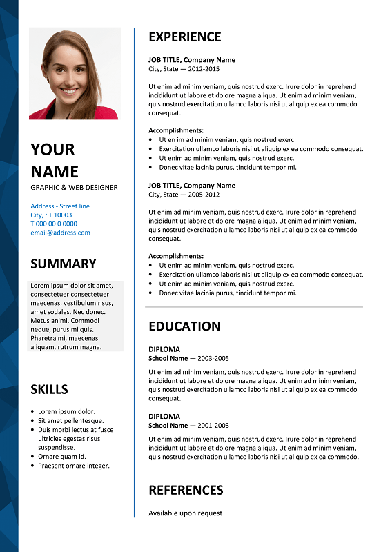 Detail Cv Format In Ms Word 2007 Free Download Nomer 11