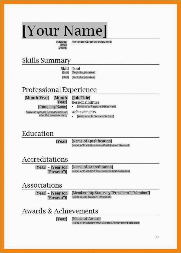 Detail Cv Format In Ms Word 2007 Free Download Nomer 14