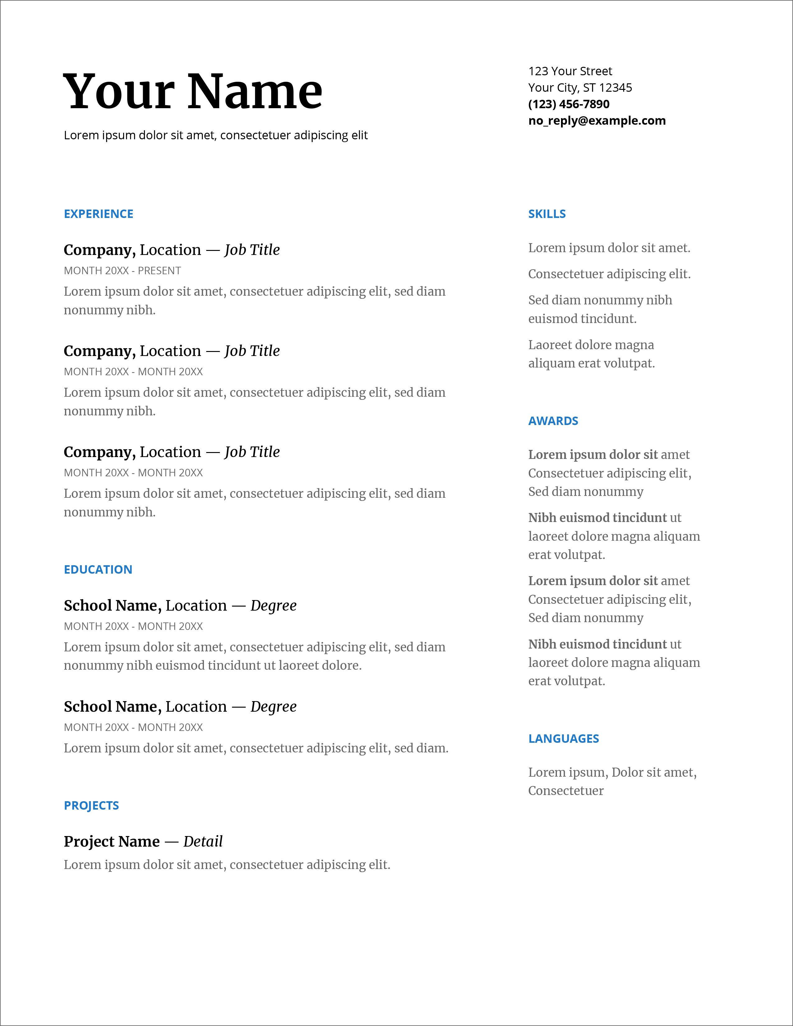 Detail Cv Format In Ms Word 2007 Free Download Nomer 23
