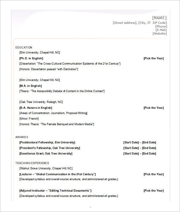 Detail Cv Format In Ms Word 2007 Free Download Nomer 4