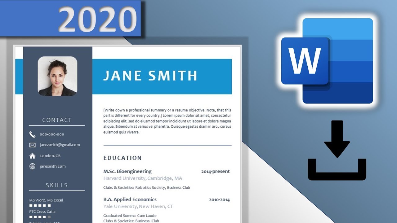 Detail Cv Format In Ms Word 2007 Free Download Nomer 36