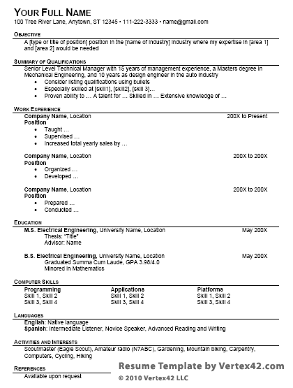 Detail Cv Format In Ms Word 2007 Free Download Nomer 43