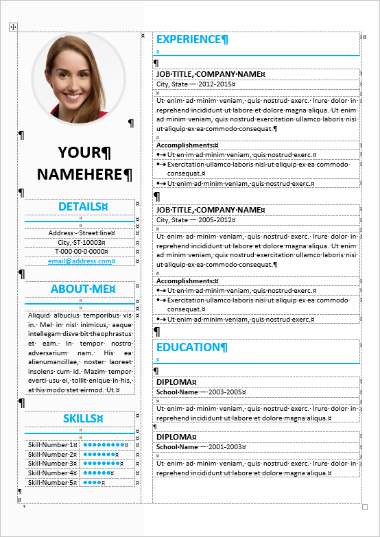Detail Cv Format In Ms Word 2007 Free Download Nomer 45