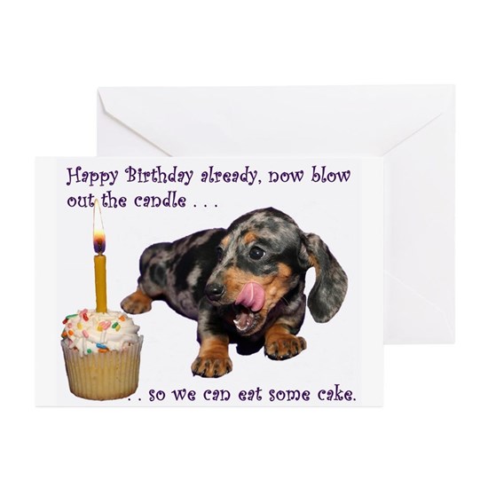 Detail Dachshund Birthday Cards Free Nomer 21