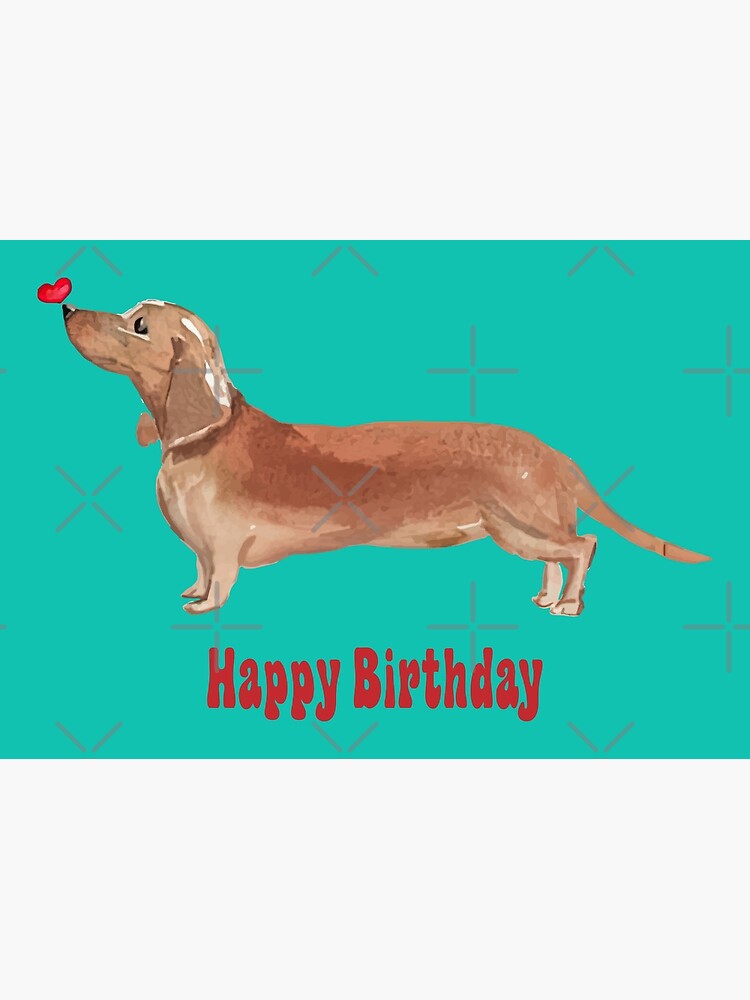 Detail Dachshund Birthday Cards Free Nomer 39