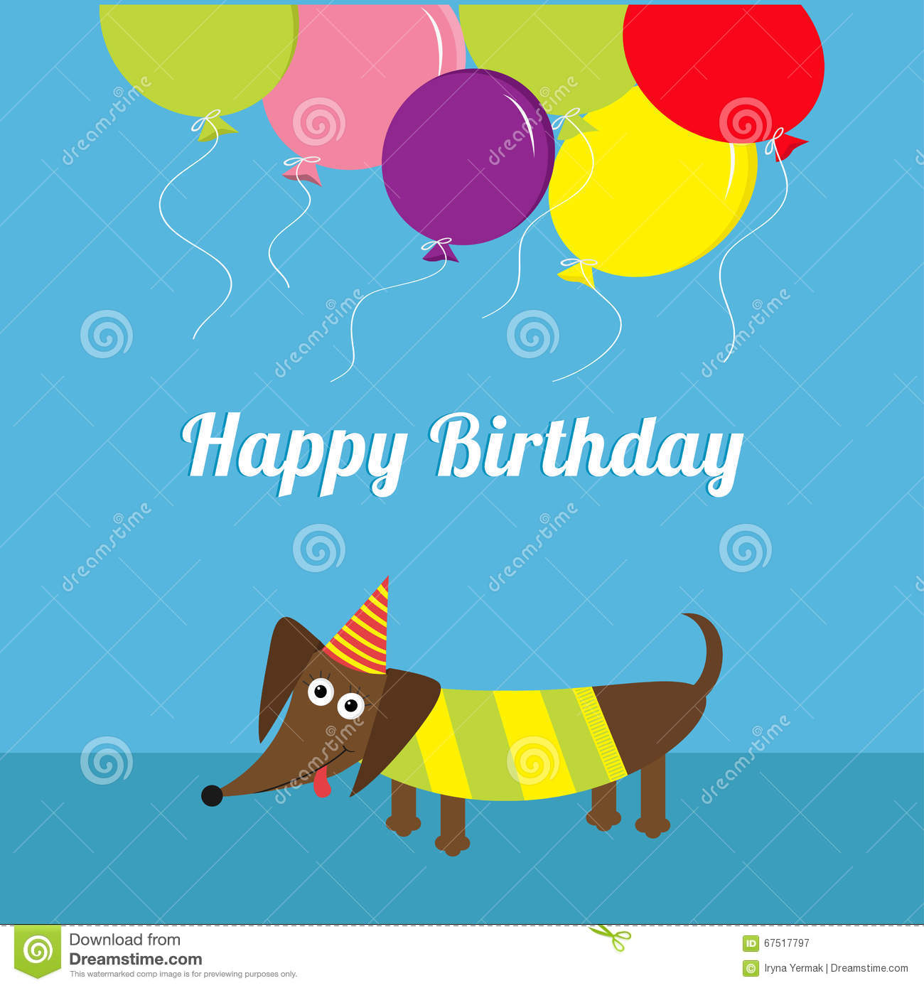 Detail Dachshund Birthday Cards Free Nomer 40