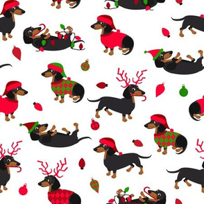 Detail Dachshund Christmas Wallpaper Nomer 13