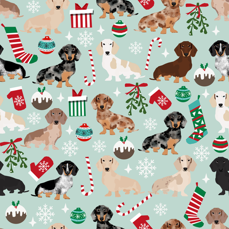 Detail Dachshund Christmas Wallpaper Nomer 28