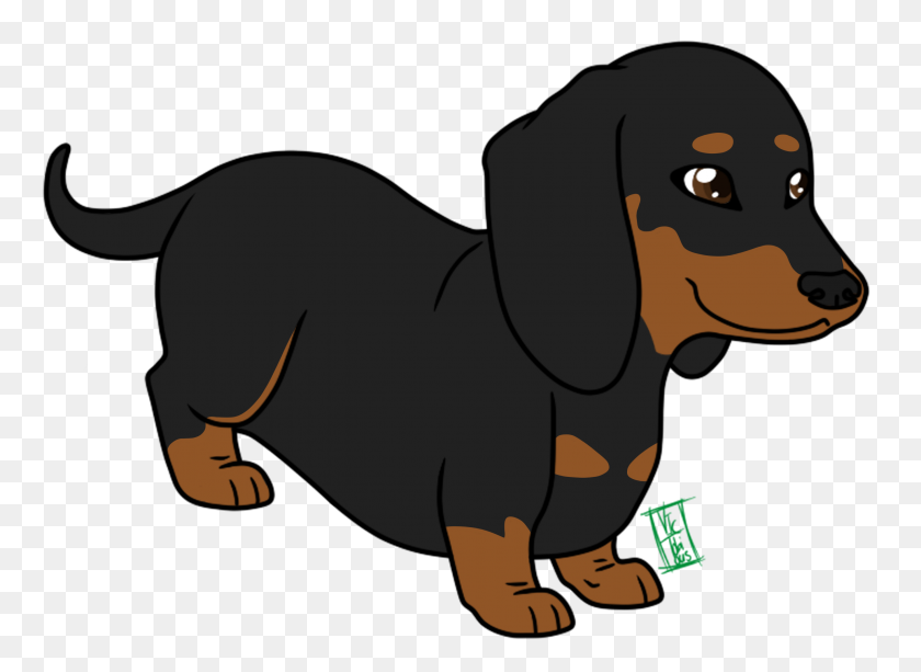 Detail Dachshund Clipart Black And White Nomer 31