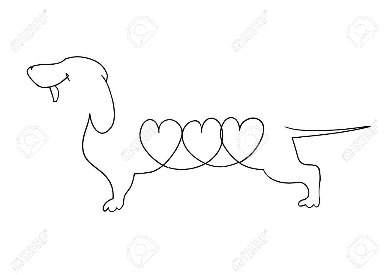 Detail Dachshund Clipart Black And White Nomer 38