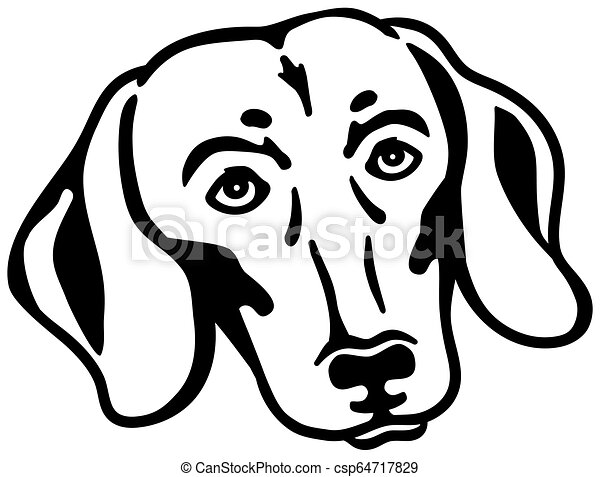 Detail Dachshund Clipart Black And White Nomer 47