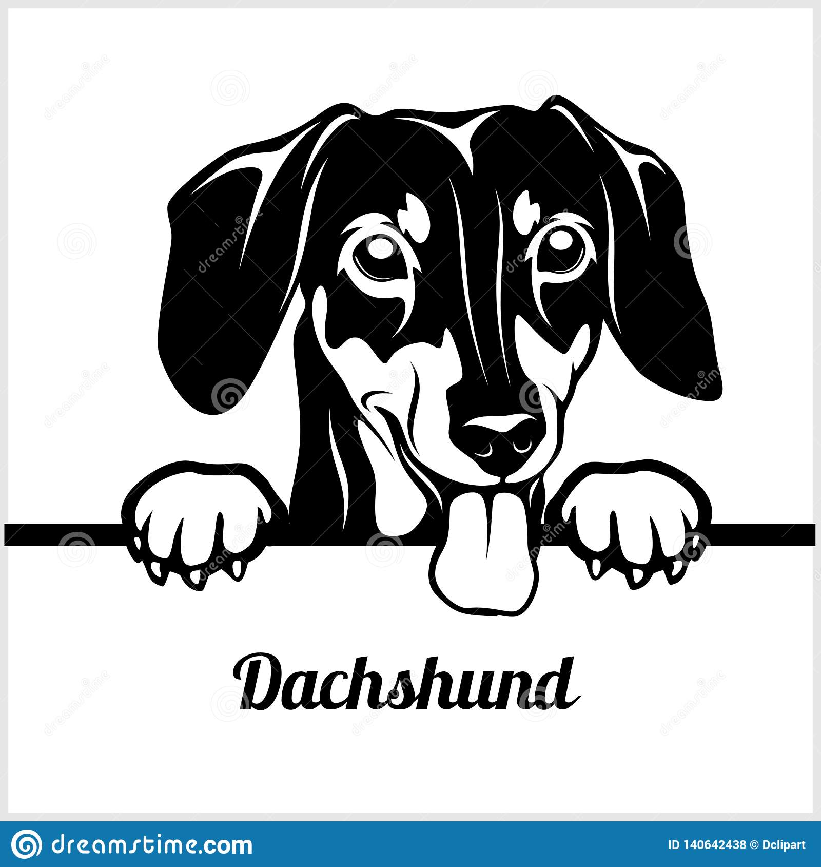 Detail Dachshund Clipart Black And White Nomer 9