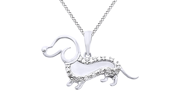 Detail Dachshund Diamond Necklaces Nomer 13