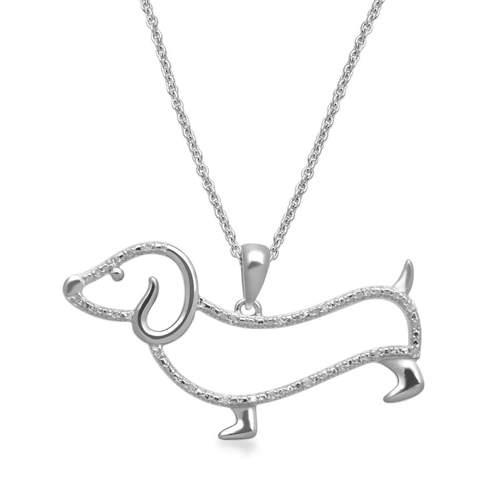 Detail Dachshund Diamond Necklaces Nomer 15