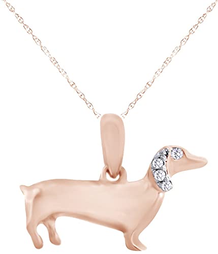 Download Dachshund Diamond Necklaces Nomer 17