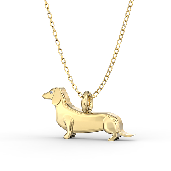 Detail Dachshund Diamond Necklaces Nomer 28