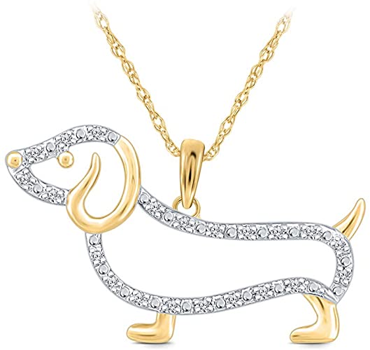 Detail Dachshund Diamond Necklaces Nomer 45