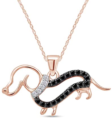 Detail Dachshund Diamond Necklaces Nomer 7