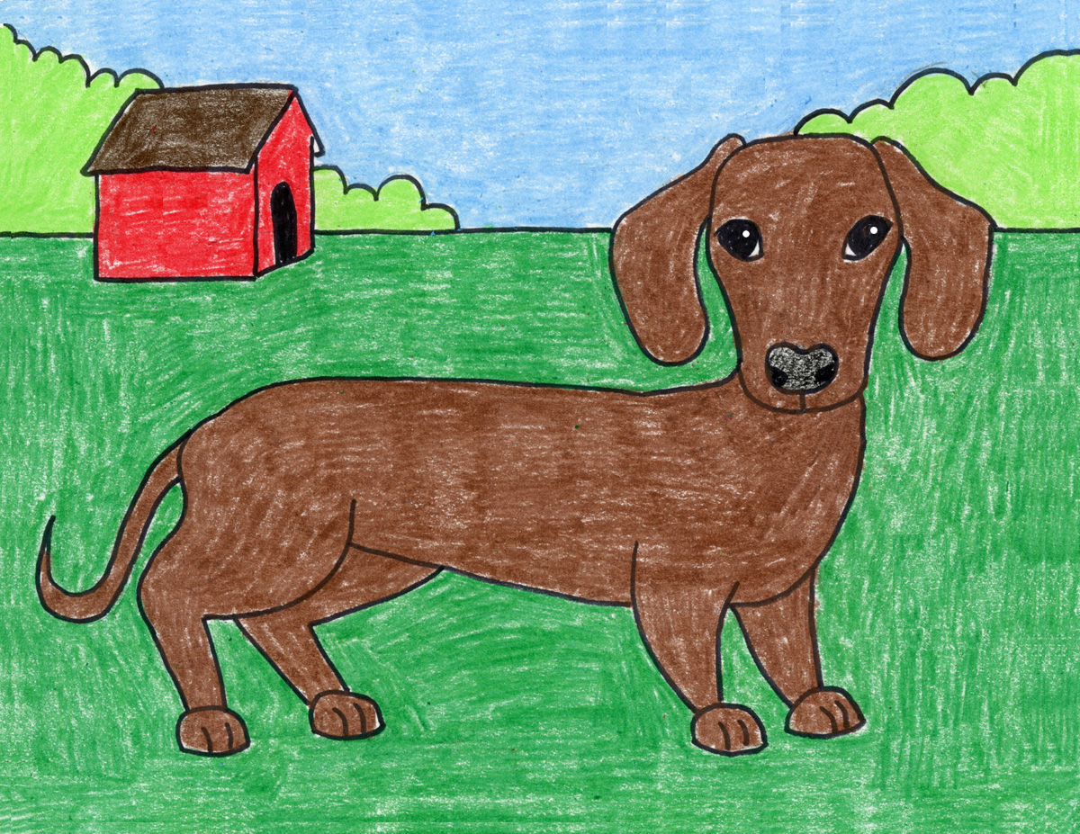 Detail Dachshund Drawings Nomer 2