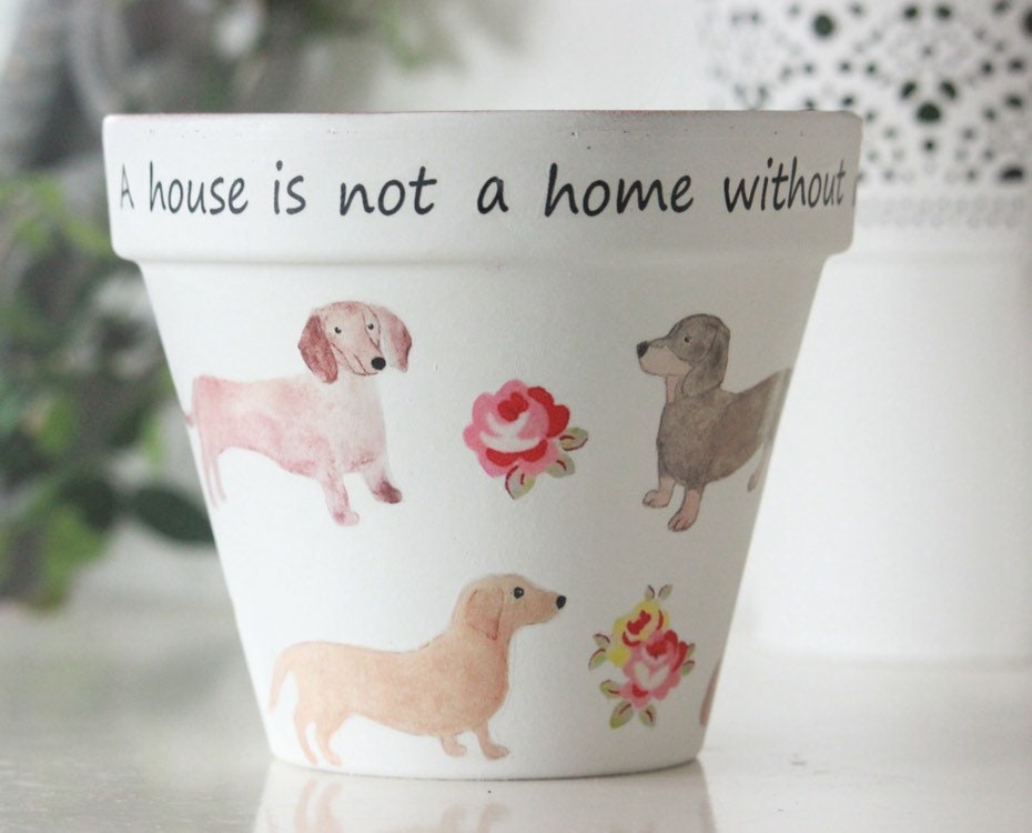 Detail Dachshund Flower Pot Nomer 4