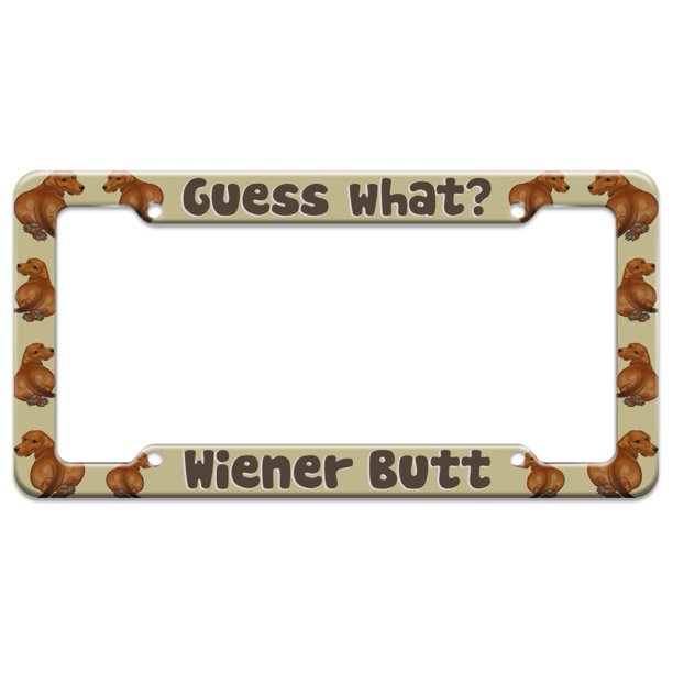 Detail Dachshund License Plate Frame Nomer 26