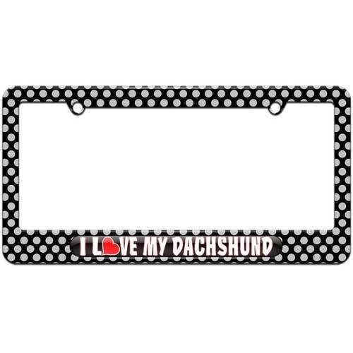 Detail Dachshund License Plate Frame Nomer 30