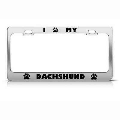 Detail Dachshund License Plate Frame Nomer 6