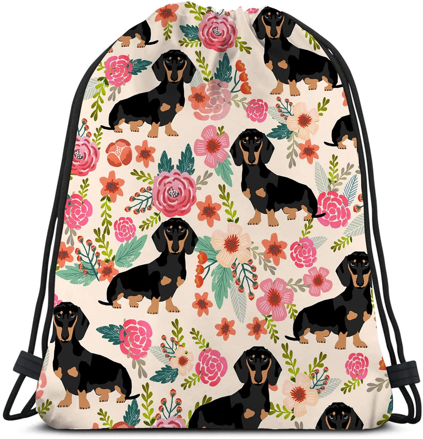 Detail Dachshund Print Backpack Nomer 16