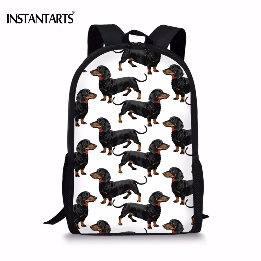 Detail Dachshund Print Backpack Nomer 9