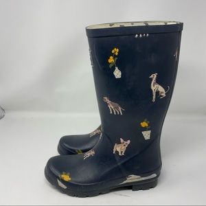 Detail Dachshund Print Rain Boots Nomer 19