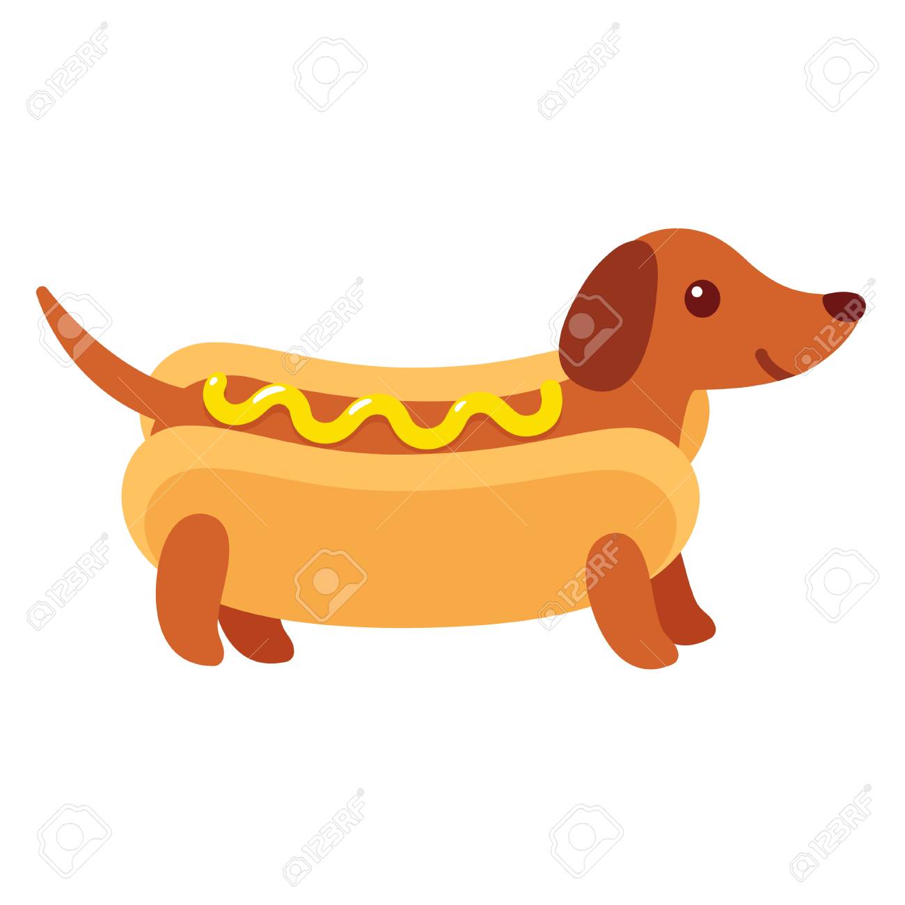 Dachshund Puppy In Hotdog Bun - KibrisPDR
