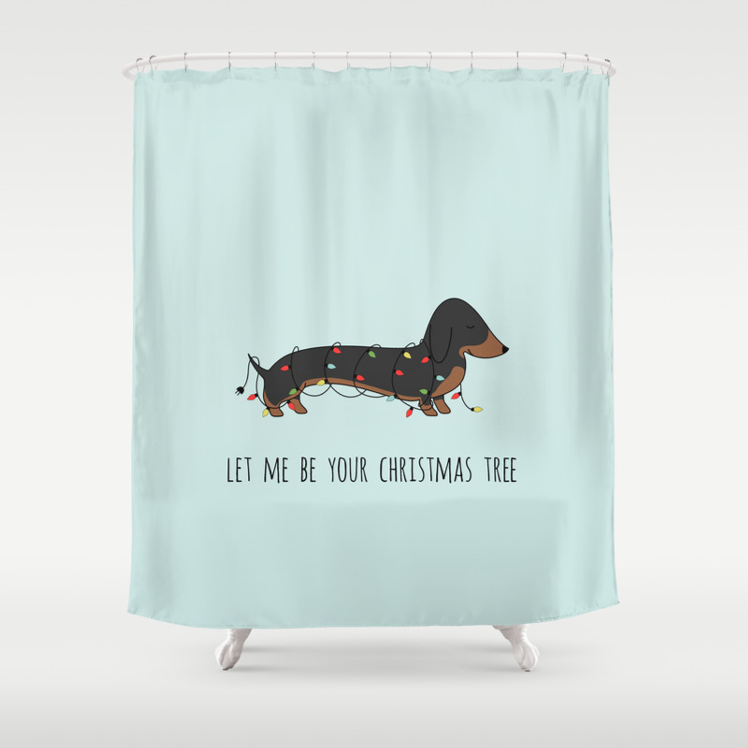 Detail Dachshund Shower Curtains Nomer 21