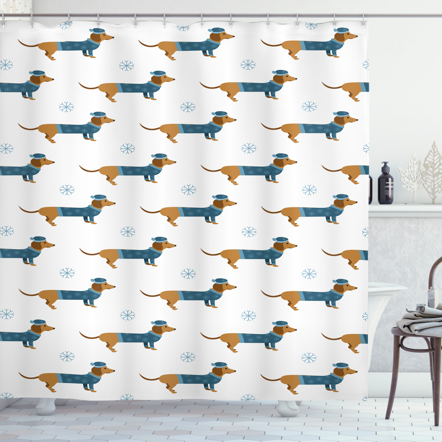 Detail Dachshund Shower Curtains Nomer 36