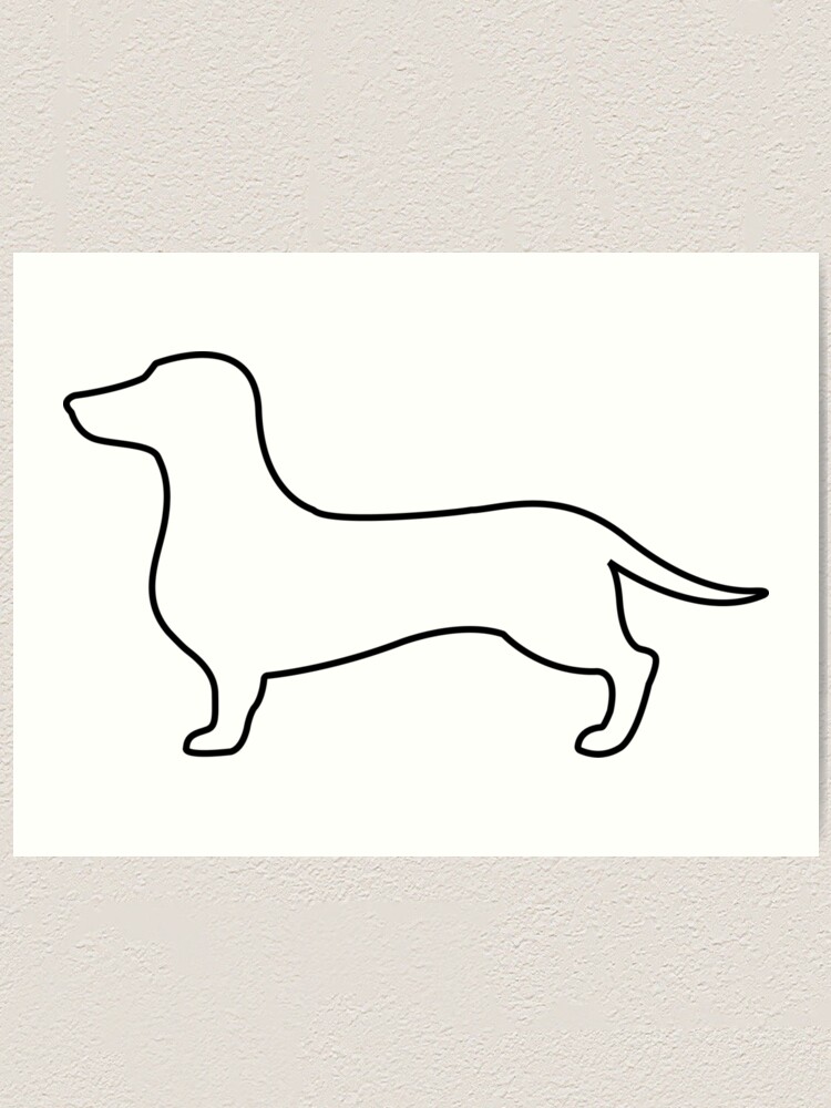 Detail Dachshund Silhouette Printable Nomer 6