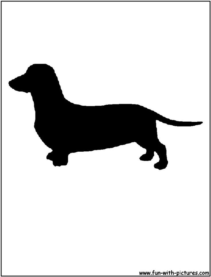 Detail Dachshund Silhouette Printable Nomer 8