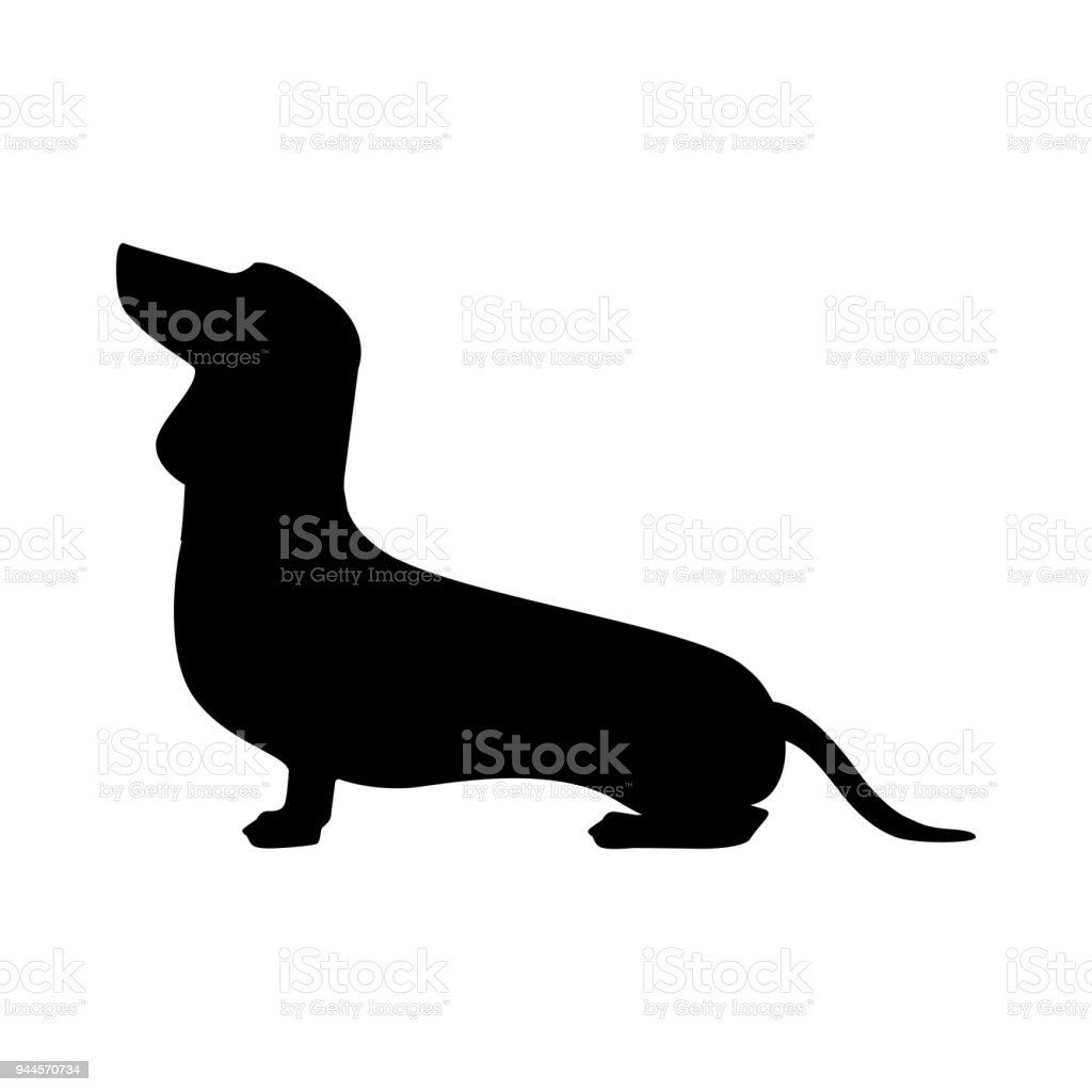 Detail Dachshund Silhouette Sitting Nomer 18