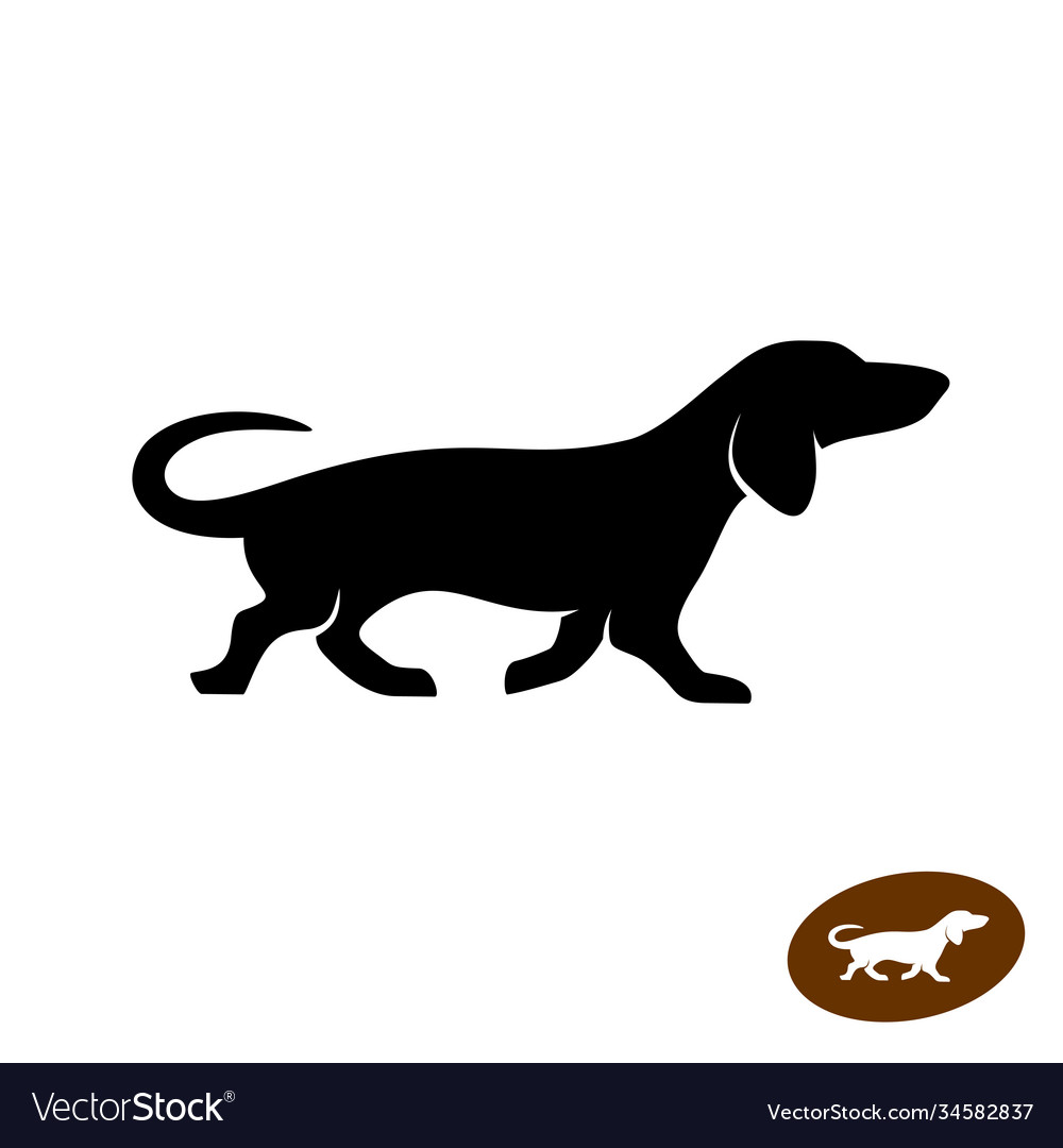 Detail Dachshund Silhouette Sitting Nomer 45