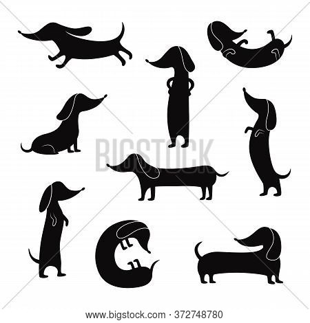 Detail Dachshund Silhouette Sitting Nomer 53