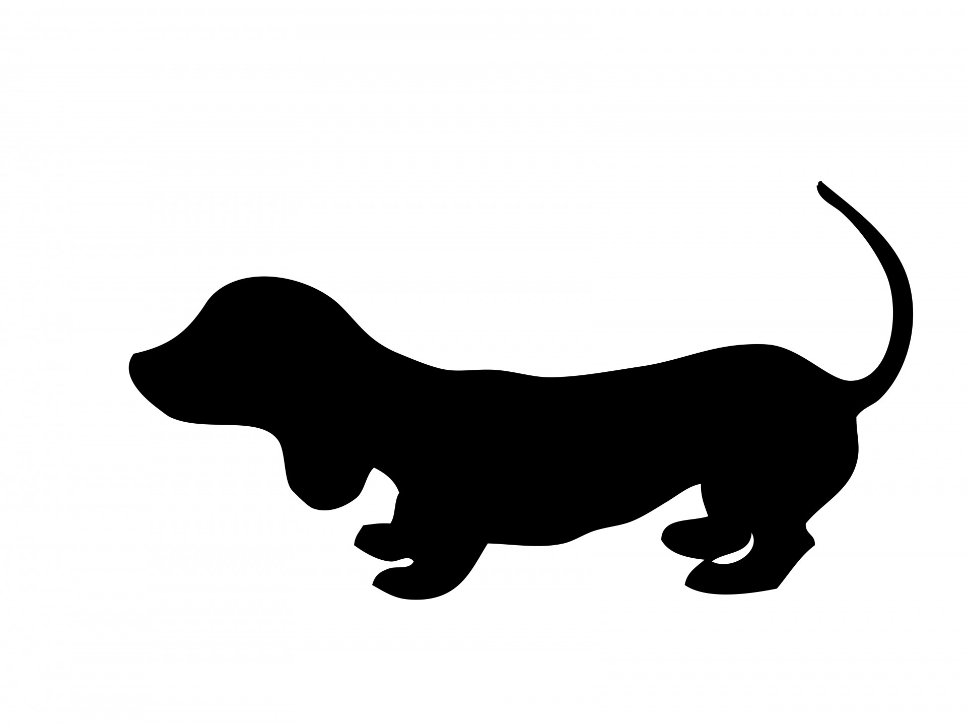 Detail Dachshund Silhouette Sitting Nomer 57