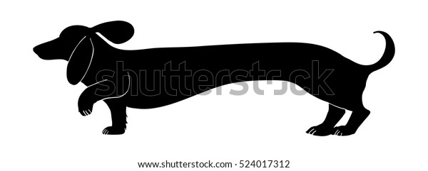 Detail Dachshund Silhouette Vector Nomer 24