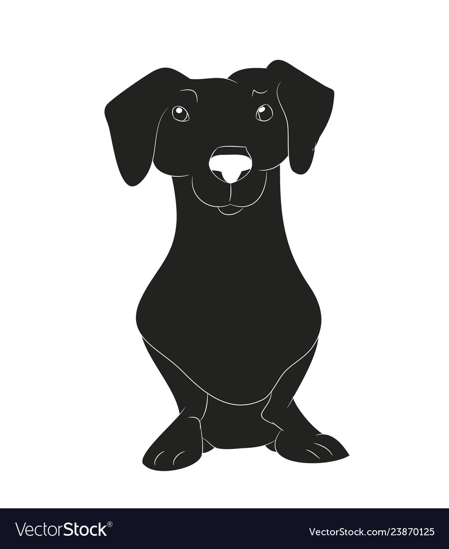 Detail Dachshund Silhouette Vector Nomer 30