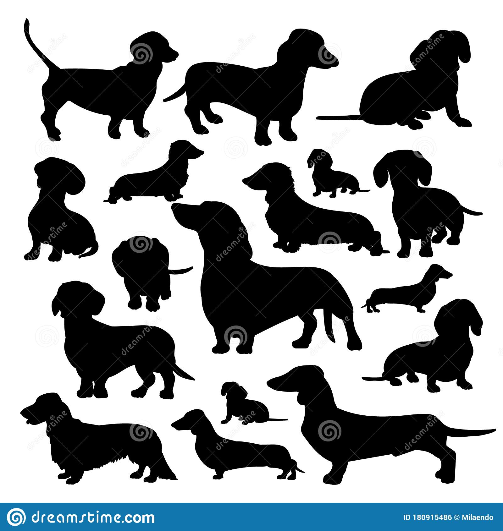 Detail Dachshund Silhouettes Nomer 34