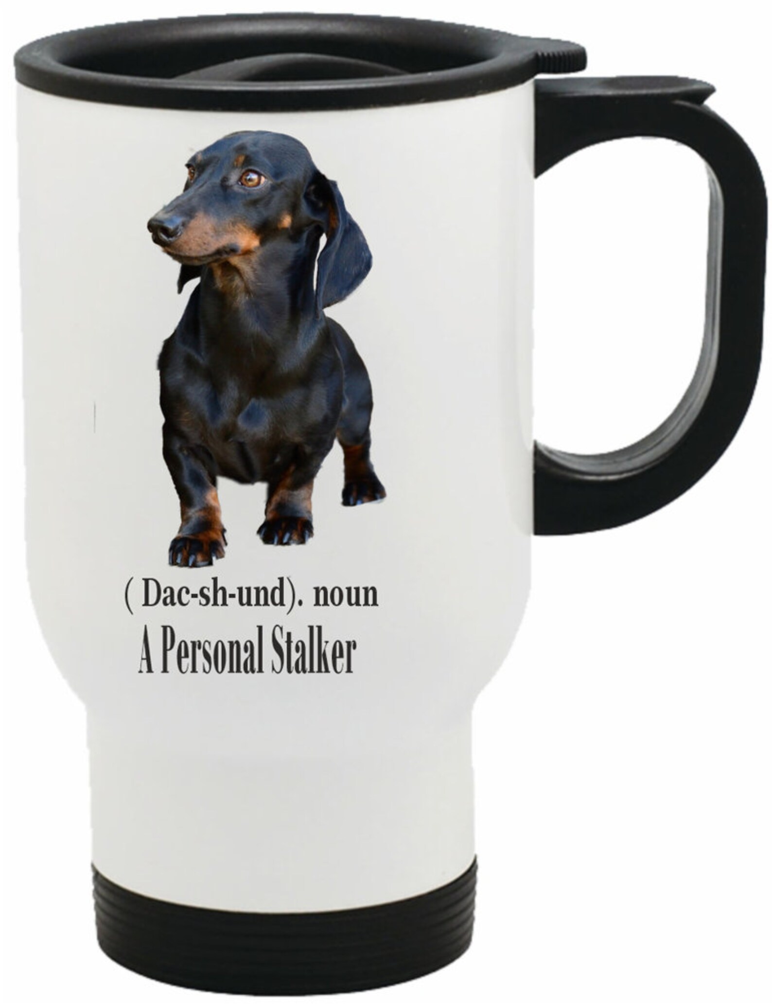 Detail Dachshund Travel Mug Nomer 3